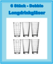 6 Longdrinkgläser Trinkglas
