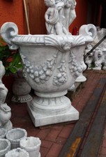 Pflanzschale, Pflanzamphore, Blumenkübel xxl,95 cm BAD-7147 Steinguss Gartendeko