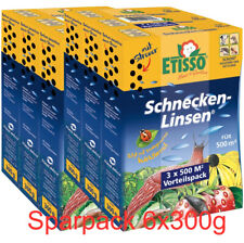 Etisso Schnecken-Linsen 6x300g = 1,80 kg Nacktschnecken Schneckenkorn Gemüse