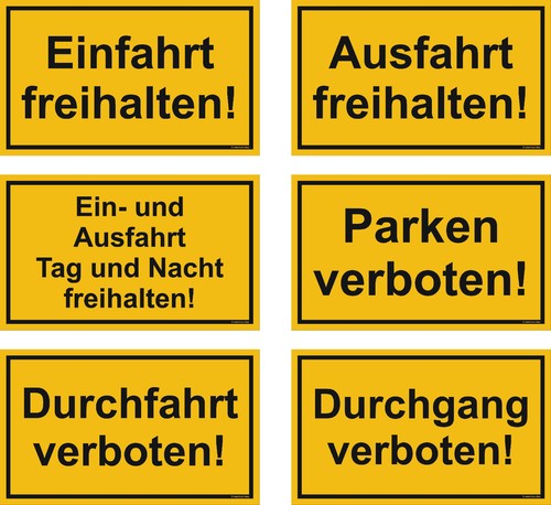 Schild 250 150 kunststoff - schild,