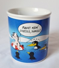 Uli Stein Kaffeebecher, Kaffeehaferl, Sammeltasse, Macht kein Scheiss, Jungs!
