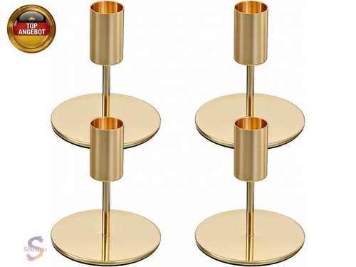 Stück kerzenständer gold - kerzenständer,