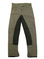 CAVALLO Damen Reithose Champion grau kariert Vollbesat 88= 42/44 lang Neu LP159€
