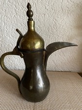 Antike Orientalische Kaffeekanne Dallah - Kupfer/Messing/Bronze - handgehämmert