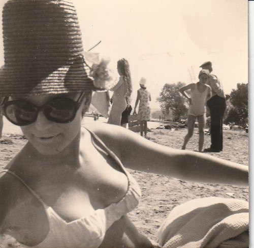 Vintage foto hübsche frau - foto, im