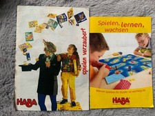 °°° 2 ALTE HABA °°° PROSPEKTE °°° Spiele  °°°  Spielzeug °°