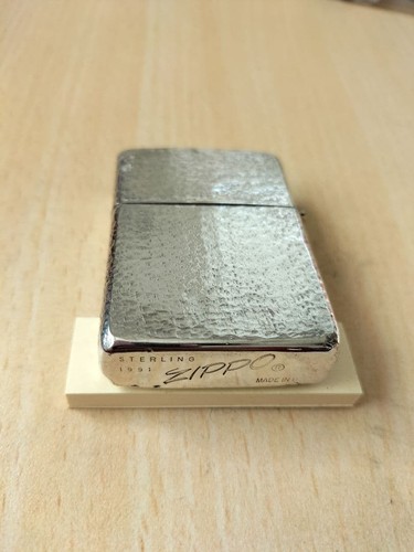 Zippo sterling hammertone - sterling,