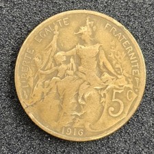 1916 Frankreich 5 Centimes