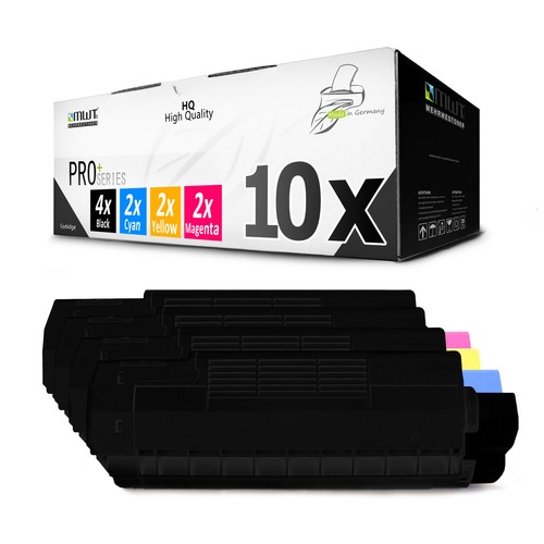 10x toner für oki 3100 - toner, cmyk
