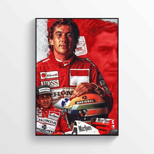 Ayrton senna fahrer poster - ayrton, f1
