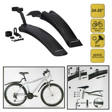 Schutzblech Spritzschutz Fahrrad Set Vorne + Hinten 24-26 Zoll Kotflügel