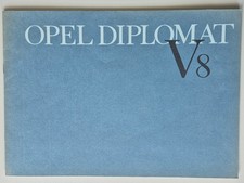  Verkaufsprospekt Opel Diplomat A V8 1964 Mängelexemplar