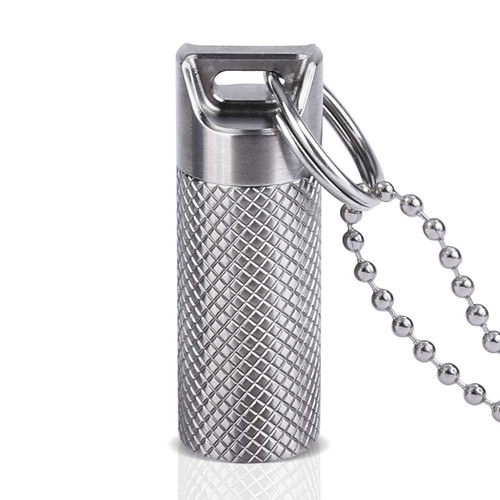 Titan metall pillendose - pillendose, klein