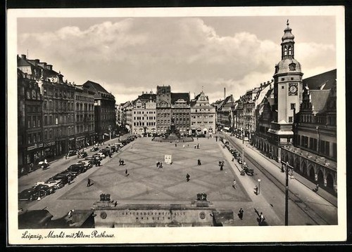 Leipzig markt altes - leipzig,,