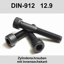 M6 DIN 912 12.9 Stahl Zylinderschrauben Innensechskant blank Zylinder Kopf M6x