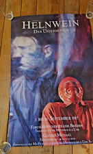 Plakat Kunstaustellung Gottfried Helnwein  Bremen Forum Böttcherstrasse 1987 RAR