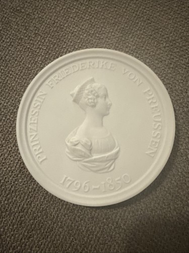 Porzellan medaille meißen ddr - porzellan,