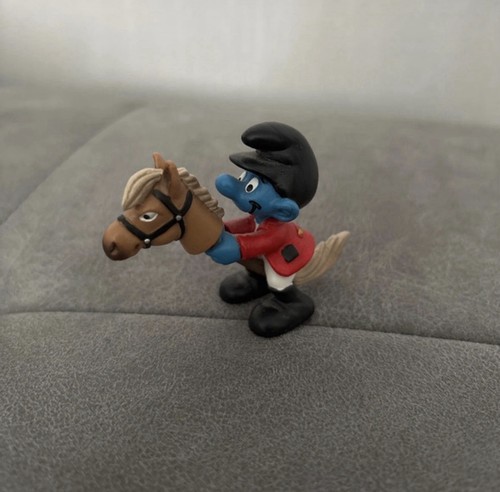 Schleich schlumpf springreiter - schlumpf,