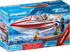 PLAYMOBIL 70744 - Sports & Action - Speedboot mit Unterwassermotor