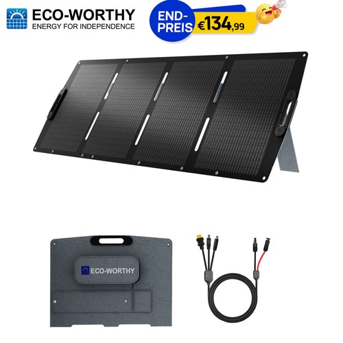 Tragbares solarpanel 200w - solarpanel,