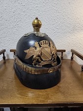 Pickelhaube Feuerwehr Fürstentum Baden " Gott zur Ehr dem Nächsten zur Wehr" 