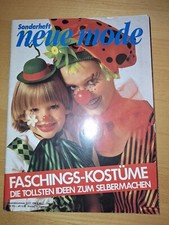 Neue Mode Fasching Kostüme Karneval 1986 Mit Schnitt-/Nähanleitung Auch Kinder