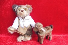 2 schönes ,hochwertige Stofftiere , Teddy Peter mit Ziegenbock , 661037,  Steiff