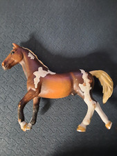 Schleich Pferd weis braun