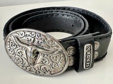 Sendra Gürtel Python / Rindsleder 8322 schwarz, wie neu