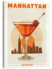 Leinwandbild Manhattan, New York 1876 - TAlex