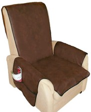 Sesselschoner Velourleder