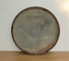 Vintage STANDARD Deckel vom 200 Liter Benzin Fass 1937