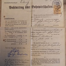 Pachtvertrag Bahnhof