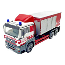 1:87 Herpa MAN TGA 26.410 Abrollkipper infraserv höchst Werkfeuerwehr H0 