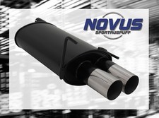 NOVUS Sportauspuff Gruppe N ESD 2x 90mm RL-Design für Mercedes W202 / W208