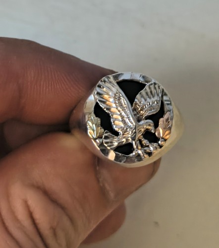 Black hills ring gold - black,