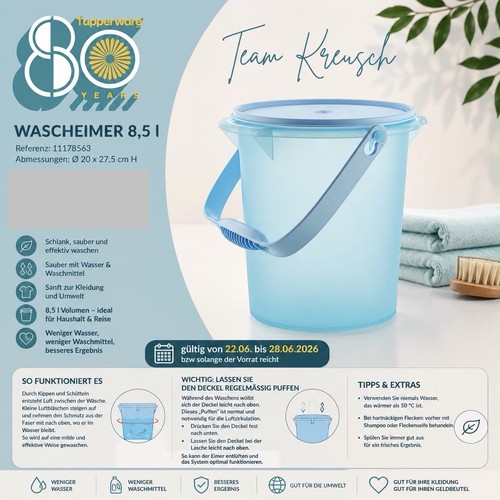 Tupperware eimer wascheimer - eimer,