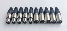 10 Stück XLR Stecker 10 Stück 5 male 5x female für Mikrofon und DMX Kabel
