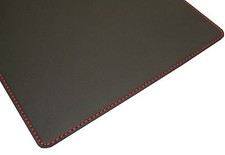 Schreibunterlage Schreibtischunterlage Echt Leder schwarz 70 x 50 cm ROTE NAHT