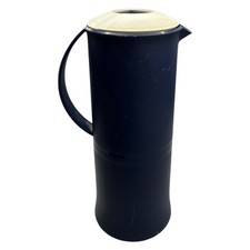 Tupperware Thermowächter 1 Liter Kanne Kaffeekanne Teekanne Blau Indigo 30cm XL