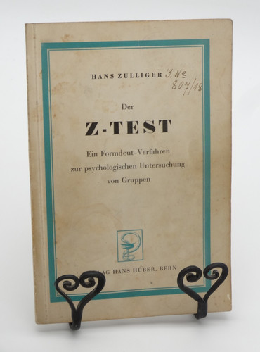 Hans zulliger der test - hans, zulliger: