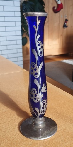 Vase jugendstiel glasvase - jugendstiel,