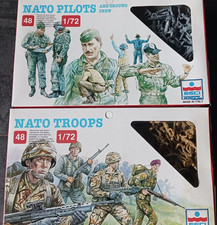 Nato Troops 241 und 243 Piloten Soldaten Truppen Neuwertig Esci Ertl 96 Figuren