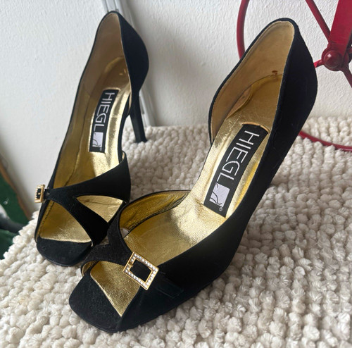 Hiegl damen pumps schwarz - hiegl, peep
