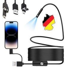 2m/5m/10m USB Endoskop Kamera LED HD Inspektion,Wasserdicht Für PC Android Handy
