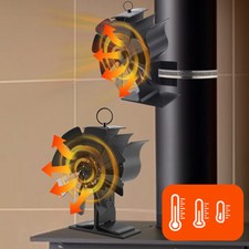 6-Flügel Kaminofen Stove Fan