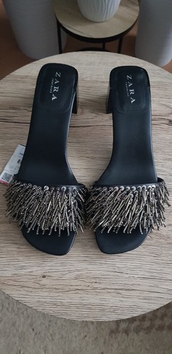 Neu zara sandalette schwarz - zara,