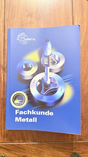 Fachkunde metall von - metall, josef