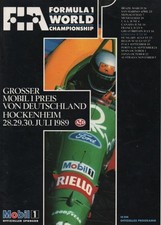 Offizielles Programmheft Formel 1 Hockenheim 1989
