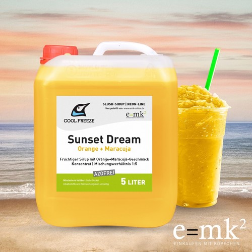 Slush sirup cool freeze sunset - slush,